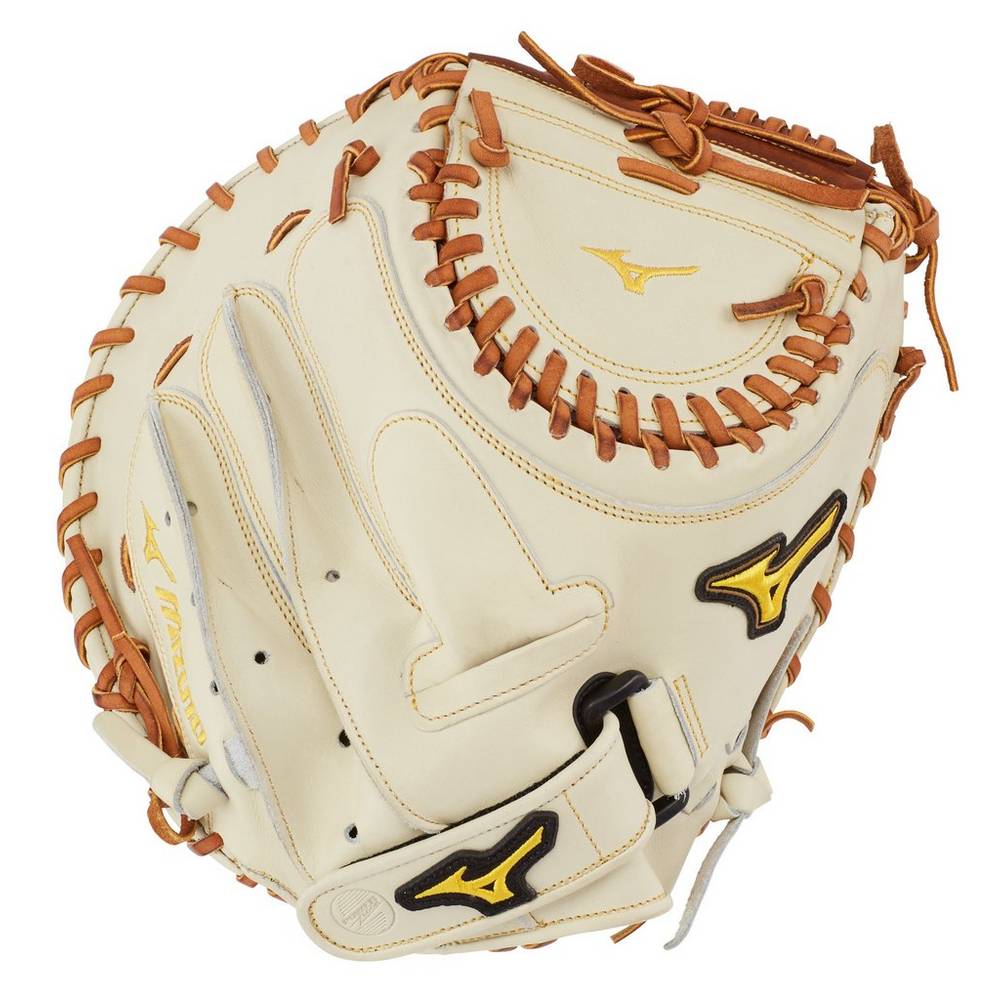 Mizuno Classic Series Fastpitch 34.5" Női Catchers Mitt Titán/Barna UPM726590